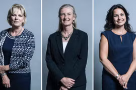 Ba nghị sỹ Anna Soubry, Sarah Wollaston và Heidi Allen. (Nguồn: theguardian.com)