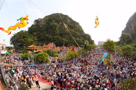 Quang cảnh lễ chính của Lễ hội Quán Thế Âm năm 2019. (Ảnh: Trần Lê Lâm/TTXVN)