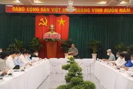 Thủ tướng Phạm Minh Chính phát biểu chỉ đạo tại buổi làm việc với tỉnh Đồng Nai. (Ảnh: Công Phong/TTXVN)