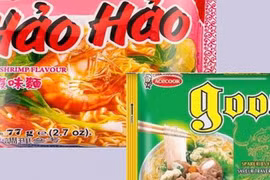 Mỳ tôm Hảo Hảo và miến Good. (Nguồn: Moit)
