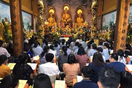 Quang cảnh Lễ cầu quốc thái dân an. (Ảnh: Thu Phương/TTXVN)