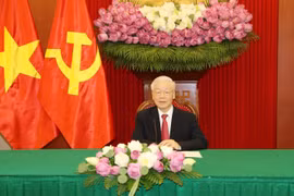 Tổng Bí thư Nguyễn Phú Trọng điện đàm trực tiếp với Tổng thống Sri Lanka Gotabaya Rajapaksa. (Ảnh: Trí Dũng/TTXVN)
