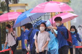 Bắc Bộ và các tỉnh từ Thanh Hóa đến Quảng Trị có mưa to do ảnh hưởng của bão số 2. (Nguồn: TTXVN)