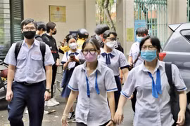 Thí sinh tại một điểm thi ở Thành phố Hồ Chí Minh. (Nguồn: TTXVN)