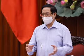 Thủ tướng Phạm Minh Chính phát biểu. (Ảnh: Dương Giang/TTXVN)