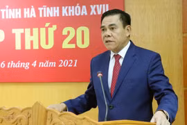Ông Võ Trọng Hải, Chủ tịch UBND tỉnh Hà Tĩnh. (Ảnh Công Tường/TTXVN)