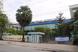 Bệnh viện đa khoa Hạnh Phúc - nơi đăng tải thông tin không chính xác về vaccine COVID-19 gây hoang mang dư luận. (Ảnh: Công Mạo/TTXVN)
