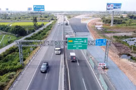 Một đoạn đường cao tốc Thành phố Hồ Chí Minh-Trung Lương. (Nguồn: TTXVN)