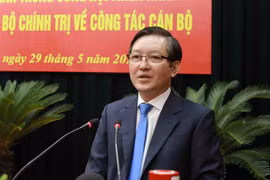 Ông Lương Quốc Đoàn, Ủy viên Trung ương Đảng, Bí thư Đảng đoàn, Chủ tịch Trung ương Hội Nông dân Việt Nam phát biểu. (Ảnh: Vũ Sinh/TTXVN)