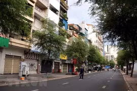 Tuyến đường Lê Thánh Tôn, quận 1, Thành phố Hồ Chí Minh. (Ảnh: Thanh Vũ/TTXVN)