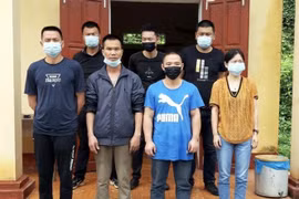 Các đối tượng nhập cảnh trái phép. (Ảnh TTXVN phát)