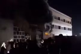 Hiện trường vụ hỏa hoạn. (Nguồn: Channelnewsasia)