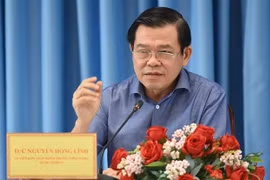 Ông Nguyễn Hồng Lĩnh, Bí thư Tỉnh ủy Đồng Nai phát biểu chỉ đạo tại cuộc họp. (Ảnh: Công Phong/TTXVN)
