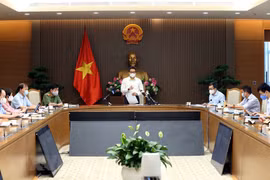 Phó Thủ tướng Chính phủ Vũ Đức Đam, Trưởng Ban Chỉ đạo Quốc gia phòng, chống dịch COVID-19 chủ trì cuộc họp. (Nguồn: TTXVN)