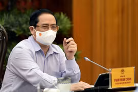 Thủ tướng Chính phủ Phạm Minh Chính phát biểu tại cuộc làm việc. (Nguồn: VGP)