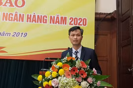 Ông Nguyễn Trọng Du, Phó Chánh Thanh tra, giám sát Ngân hàng Nhà nước phát biểu tại họp báo. (Ảnh: T.H/Vietnam+)