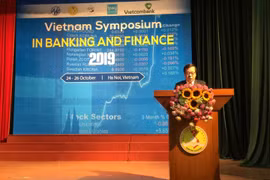 Phó Thống đốc NHNN Nguyễn Kim Anh phát biểu tại Diễn đàn. (Ảnh. T.H/Vietnam+)