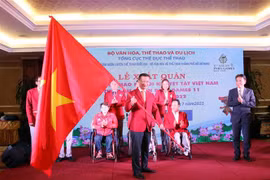 Quốc kỳ Việt Nam tung bay tại ASEAN Para Games 2022