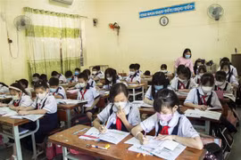 Học sinh tiểu học, mầm non tại Kiên Giang nô nức trở lại trường