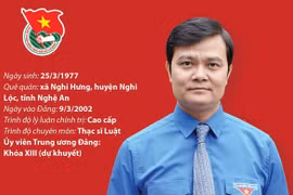Ông Bùi Quang Huy tái đắc cử Bí thư thứ Nhất Trung ương Đoàn