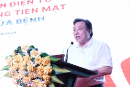 Ông Nguyễn Huy Ngọc phát biểu tại một hội thảo tại thành phố Việt Trì hồi tháng Tám vừa qua. (Ảnh: Tạ Toàn/TTXVN)