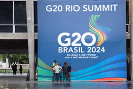 Trung tâm hội nghị, nơi diễn ra Hội nghị thượng đỉnh G20 tại Rio de Janeiro (Brazil). (Ảnh: THX/TTXVN)
