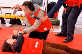 Tập huấn kỹ năng sơ cứu nạn nhân bị tai nạn giao thông 