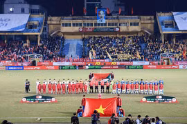 V-League 2023 thu hút lượng lớn khán giả và sự quan tâm sau 4 vòng đầu tiên. (Ảnh: VPF) 