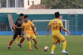 U23 Việt Nam đang dần thích nghi với phong cách huấn luyện và triết lý bóng đá của ông Philippe Troussier. (Ảnh: VFF) 