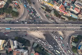 Thí điểm điều chỉnh tổ chức giao thông tại Ngã Tư Sở sau khi mở rộng đường