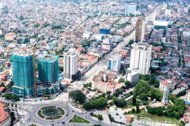 Thành phố Thái Nguyên phấn đấu đến năm 2030 phát triển trở thành đô thị văn minh. (Ảnh: TTXVN phát)