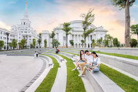 Đại học VinUni với cơ sở vật chất hiện đại và chương trình đào tạo chất lượng được kỳ vọng sẽ thu hút các sinh viên tài năng của Việt Nam và quốc tế. (Ảnh: PV/Vietnam+)