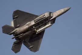 Máy bay chiến đấu tàng hình F-22 Raptor của Mỹ. (Nguồn: upi.com)