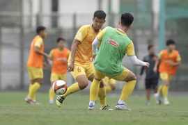 U22 Việt Nam sẽ tập luyện tại Bà Rịa-Vũng Tàu trước khi tham dự SEA Games 32. (Ảnh: TTXVN) 