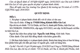 Gia Lai phạt một doanh nghiệp buôn bán phân bón giả gần 140 triệu đồng