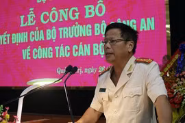 Đại tá Nguyễn Văn Thanh, Phó Giám đốc Công an tỉnh Thừa Thiên-Huế, được bổ nhiệm giữ chức vụ Giám đốc Công an tỉnh Quảng Trị. (Nguồn: congan.com.vn)