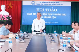 Thứ trưởng Nguyễn Thành Hưng phát biểu tại Hội thảo. (Nguồn: mic.gov.vn)