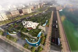 Phối cảnh Vườn tượng APEC mở rộng.