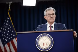 Chủ tịch Ngân hàng Dự trữ liên bang Mỹ Jerome Powell. (Ảnh: THX/TTXVN)