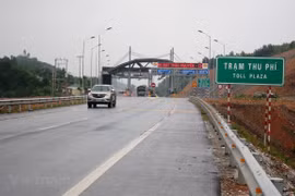 Trạm thu phí BOT Thái Nguyên-Chợ Mới. (Ảnh: Việt Hùng/Vietnam+)