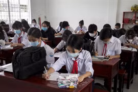 Học sinh Kiên Giang. (Ảnh minh họa: Hồng Đạt/TTXVN)