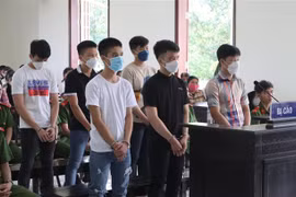 Các bị cáo tại phiên tòa. (Ảnh: TTXVN phát)