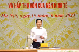 Phó Thủ tướng Lê Minh Khái phát biểu chỉ đạo. (Ảnh: An Đăng/TTXVN)