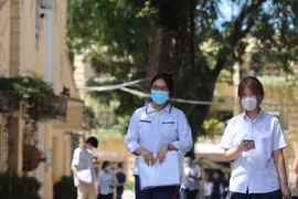 Thí sinh Hà Nội dự thi vào lớp 10. (Ảnh: Hoài Nam/Vietnam+)