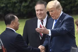 Ông Kim Yong-chol và Tổng thống Trump tại Nhà Trắng. (Nguồn: AFP)