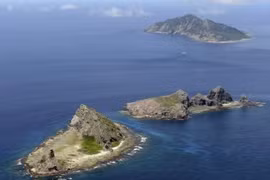  Quần đảo tranh chấp mà Nhật Bản gọi là Senkaku còn Trung Quốc gọi là Điếu Ngư. (Nguồn: Kyodo/TTXVN)