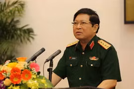 Đại tướng Ngô Xuân Lịch, Ủy viên Bộ Chính trị, Phó Bí thư Quân ủy Trung ương, Bộ trưởng Bộ Quốc phòng. (Ảnh: Dương Giang/TTXVN)