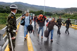 Người dân Venezuela tại Cucuta, Colombia. (Ảnh minh họa. Nguồn: AFP/TTXVN)
