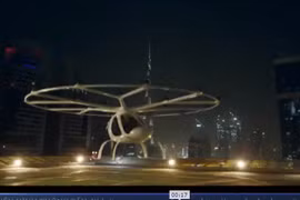 [Video] Volocopter thử nghiệm taxi bay đầu tiên tại Singapore