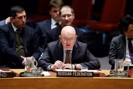 Đại sứ Nga tại Liên hợp quốc Vassily Nebenzia. (Nguồn: THX/TTXVN)